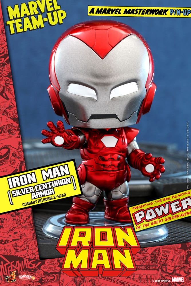 Iron Man Silver Centurion Armor Marvel Comics Mini Figure Cosbaby 10 c –  poptoys.it