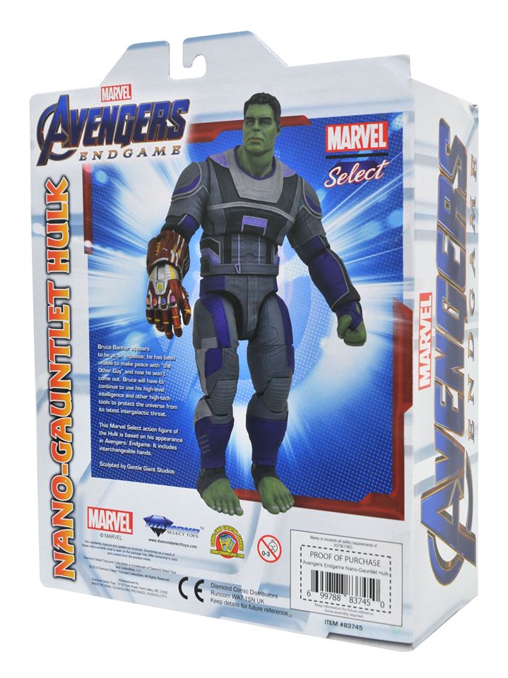 Hulk Hero Suit Avengers: Endgame Marvel Select Action Figure Nano Gaun –  poptoys.it