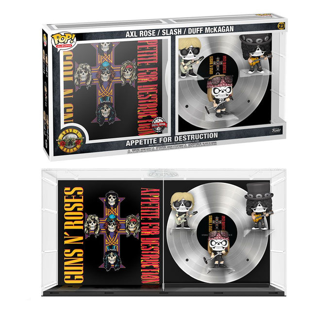 Figurita Funko Guns n Roses POP 3-pack! Discos de vinilo Appetite